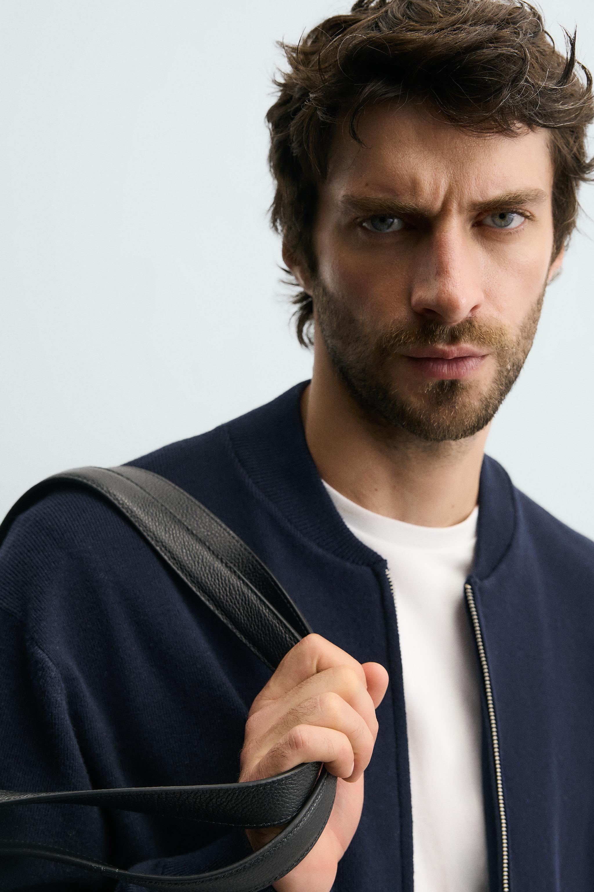 GILET EN MAILLE MÉLANGE COTON